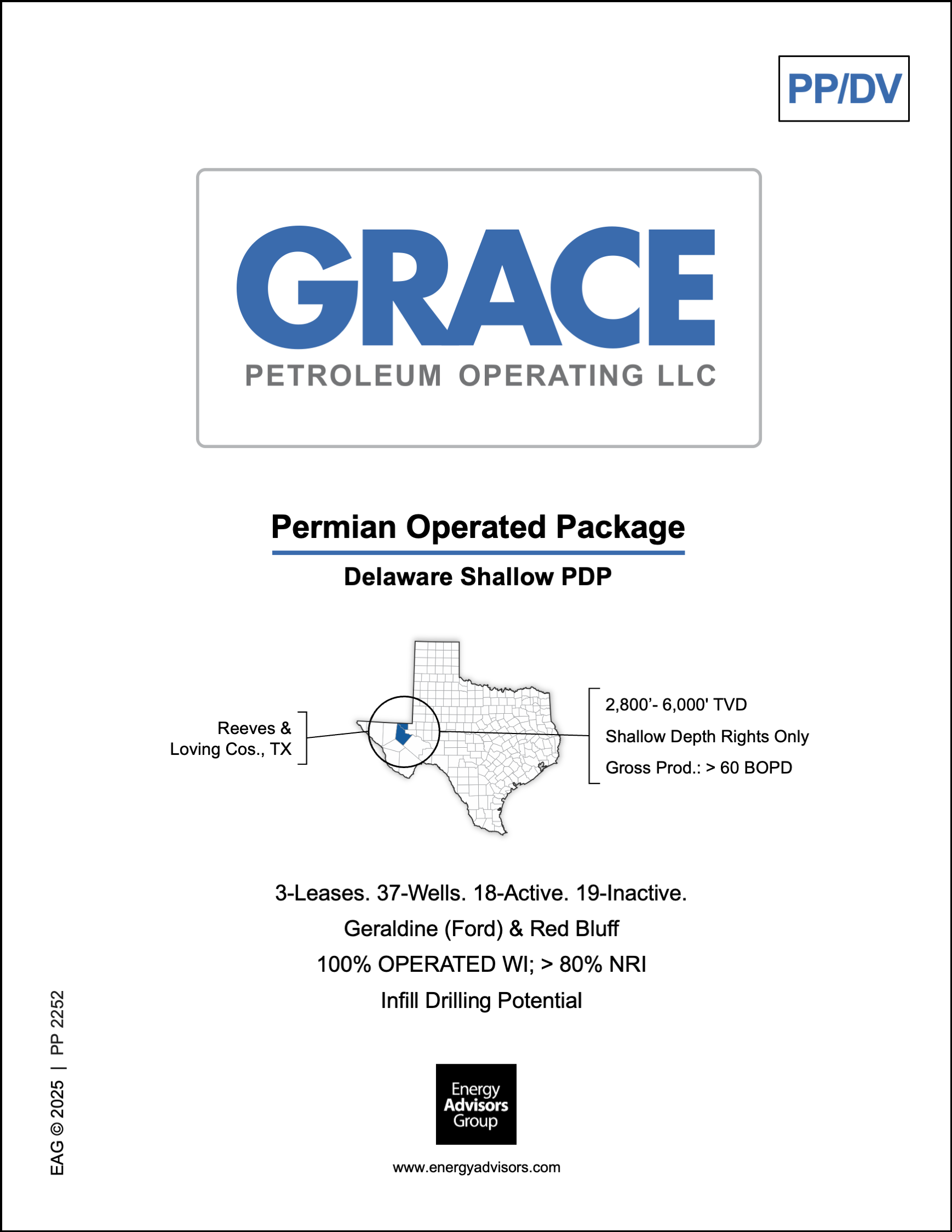 DELAWARE SHALLOW PDP PKG w/ UPSIDE - Energy Advisors Group DELAWARE SHALLOW PDP PKG w/ UPSIDE
